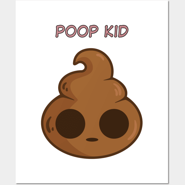 Poop Kid Wall Art by TheDoorMouse